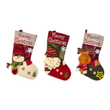 Maxbell Durable Hanging Storage Pouch Gift Bag Kids Decoration Christmas Treat Bags Snowman