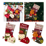 Maxbell Durable Hanging Storage Pouch Gift Bag Kids Decoration Christmas Treat Bags Snowman