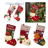 Maxbell Durable Hanging Storage Pouch Gift Bag Kids Decoration Christmas Treat Bags Snowman