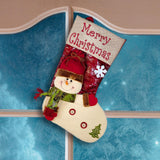 Maxbell Durable Hanging Storage Pouch Gift Bag Kids Decoration Christmas Treat Bags Snowman