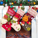 Maxbell Durable Hanging Storage Pouch Gift Bag Kids Decoration Christmas Treat Bags Santa Claus