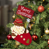 Maxbell Durable Hanging Storage Pouch Gift Bag Kids Decoration Christmas Treat Bags Santa Claus