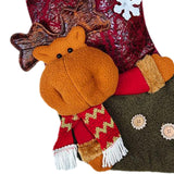 Maxbell Durable Hanging Storage Pouch Gift Bag Kids Decoration Christmas Treat Bags Elk