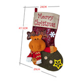 Maxbell Durable Hanging Storage Pouch Gift Bag Kids Decoration Christmas Treat Bags Elk