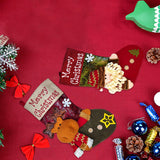 Maxbell Durable Hanging Storage Pouch Gift Bag Kids Decoration Christmas Treat Bags Elk