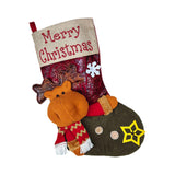Maxbell Durable Hanging Storage Pouch Gift Bag Kids Decoration Christmas Treat Bags Elk