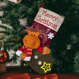 Maxbell Durable Hanging Storage Pouch Gift Bag Kids Decoration Christmas Treat Bags Elk