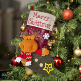 Maxbell Durable Hanging Storage Pouch Gift Bag Kids Decoration Christmas Treat Bags Elk