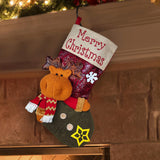 Maxbell Durable Hanging Storage Pouch Gift Bag Kids Decoration Christmas Treat Bags Elk