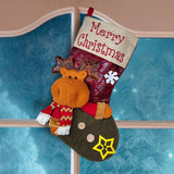 Maxbell Durable Hanging Storage Pouch Gift Bag Kids Decoration Christmas Treat Bags Elk