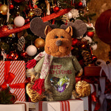Maxbell Storage Pouch Gift Bag Wrapping Bag Kids Goodies Bag Christmas Treat Bags Elk 25x19cm