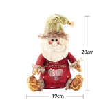 Maxbell Storage Pouch Gift Bag Wrapping Bag Kids Goodies Bag Christmas Treat Bags Santa Claus 28x19cm