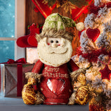 Maxbell Storage Pouch Gift Bag Wrapping Bag Kids Goodies Bag Christmas Treat Bags Santa Claus 28x19cm