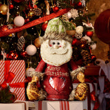 Maxbell Storage Pouch Gift Bag Wrapping Bag Kids Goodies Bag Christmas Treat Bags Santa Claus 28x19cm