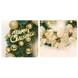 Maxbell Artificial Christmas Wreath Flower Wreath Xmas Wreath for Door Wall Decor Aureate