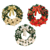 Maxbell Artificial Christmas Wreath Flower Wreath Xmas Wreath for Door Wall Decor Aureate
