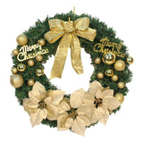 Maxbell Artificial Christmas Wreath Flower Wreath Xmas Wreath for Door Wall Decor Aureate