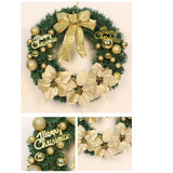 Maxbell Artificial Christmas Wreath Flower Wreath Xmas Wreath for Door Wall Decor Aureate