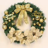 Maxbell Artificial Christmas Wreath Flower Wreath Xmas Wreath for Door Wall Decor Aureate