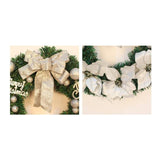 Maxbell Artificial Christmas Wreath Flower Wreath Xmas Wreath for Door Wall Decor White