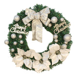 Maxbell Artificial Christmas Wreath Flower Wreath Xmas Wreath for Door Wall Decor White
