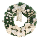 Maxbell Artificial Christmas Wreath Flower Wreath Xmas Wreath for Door Wall Decor White