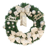 Maxbell Artificial Christmas Wreath Flower Wreath Xmas Wreath for Door Wall Decor White