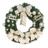 Maxbell Artificial Christmas Wreath Flower Wreath Xmas Wreath for Door Wall Decor White
