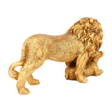 Maxbell Lion Statue Home Decoration Art Decor Craft for Desktop Housewarming Cabinet Aureate