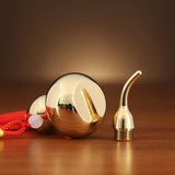 Maxbell Chinese Brass Gourd Wealth Success Buddha Good Luck for Office Garden Home