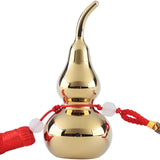 Maxbell Chinese Brass Gourd Wealth Success Buddha Good Luck for Office Garden Home