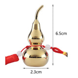 Maxbell Chinese Brass Gourd Wealth Success Buddha Good Luck for Office Garden Home