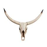 Maxbell Resin Long Horned RAM Decor Skull Wall Mount Skull Decor for Home Office B 50x45x9.5cm