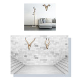 Maxbell Resin Long Horned RAM Decor Skull Wall Mount Skull Decor for Home Office D 42x34x16cm