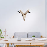 Maxbell Resin Long Horned RAM Decor Skull Wall Mount Skull Decor for Home Office D 42x34x16cm
