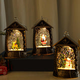 Maxbell Retro Christmas Lantern Ornament Outdoor Indoor Wedding Props Christmas Tree Old Man