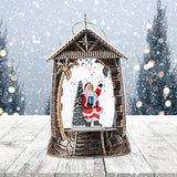 Maxbell Retro Christmas Lantern Ornament Outdoor Indoor Wedding Props Christmas Tree Old Man