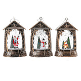 Maxbell Retro Christmas Lantern Ornament Outdoor Indoor Wedding Props Christmas Tree Old Man