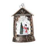 Maxbell Retro Christmas Lantern Ornament Outdoor Indoor Wedding Props Christmas Tree Snowman