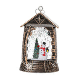 Maxbell Retro Christmas Lantern Ornament Outdoor Indoor Wedding Props Christmas Tree Snowman