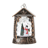 Maxbell Retro Christmas Lantern Ornament Outdoor Indoor Wedding Props Christmas Tree Snowman