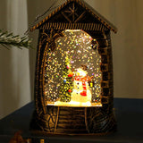 Maxbell Retro Christmas Lantern Ornament Outdoor Indoor Wedding Props Christmas Tree Snowman