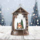Maxbell Retro Christmas Lantern Ornament Outdoor Indoor Wedding Props Christmas Tree Deer
