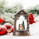 Maxbell Retro Christmas Lantern Ornament Outdoor Indoor Wedding Props Christmas Tree Deer