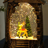 Maxbell Retro Christmas Lantern Ornament Outdoor Indoor Wedding Props Christmas Tree Deer