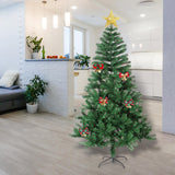 Maxbell Traditional Christmas Tree with Metal Stand for Office Scene Decoration 1.5M
