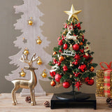 Maxbell Traditional Christmas Tree with Metal Stand for Office Scene Decoration 1.8M