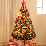 Maxbell Traditional Christmas Tree with Metal Stand for Office Scene Decoration 2.1M