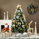 Maxbell Traditional Christmas Tree with Metal Stand for Office Scene Decoration 2.1M
