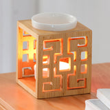 Maxbell Lamp holder Diffuser Candle Holder Wood Frame Essential Oil Decorative